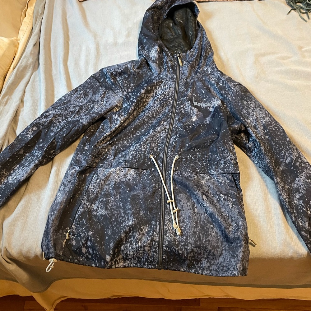 Bench Blue and White Hooded Jacket